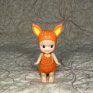 Sonny Angel Crochet Orange Overalls